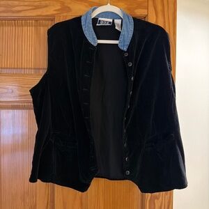 Vintage velvet vest